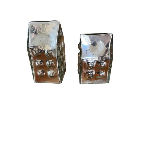 Crate & Barrel Mercury Glass Houses Decor NEW - Picture 6 of 6